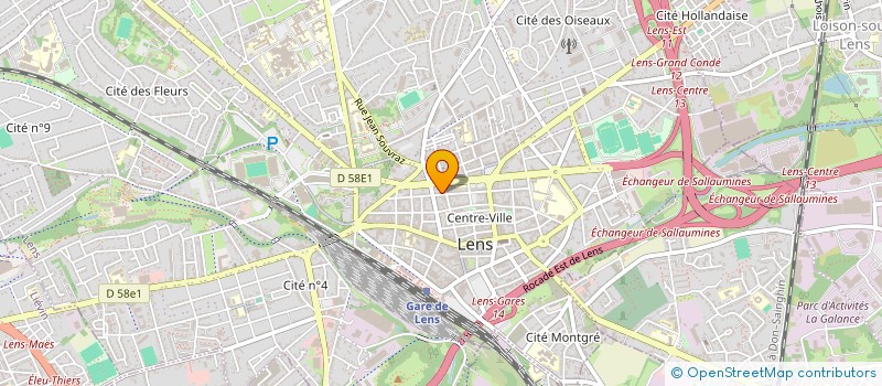 localisation de l'entreprise GDAL  LENS