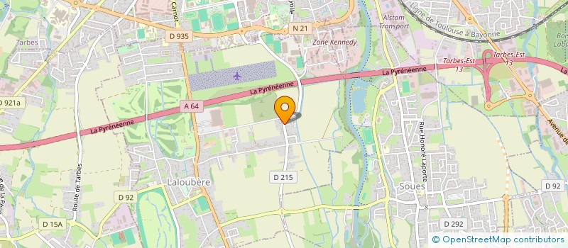 localisation de l'entreprise GDANSE  LALOUBERE