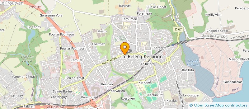 localisation de l'entreprise GDAT2  LE RELECQ-KERHUON