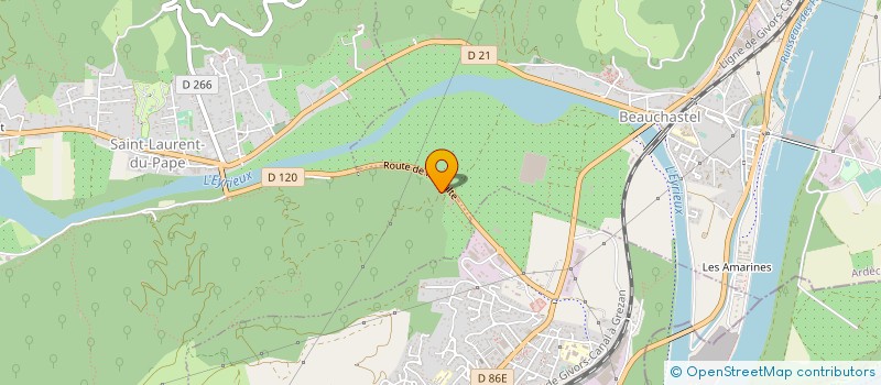 localisation de l'entreprise GDAV PLOMBERIE CHAUFFAGE  CHARMES-SUR-RHONE