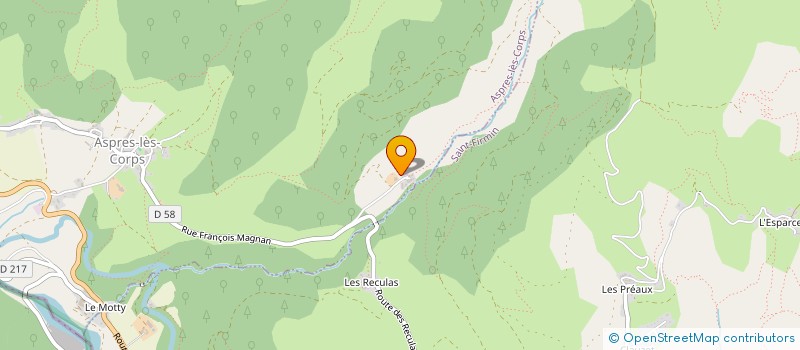 localisation de l'entreprise GDB  ASPRES-LES-CORPS