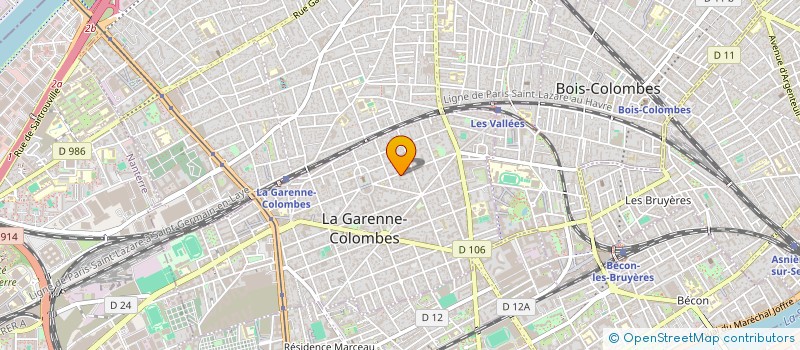 localisation de l'entreprise GDB DEVELOPPEMENT à LA GARENNE-COLOMBES