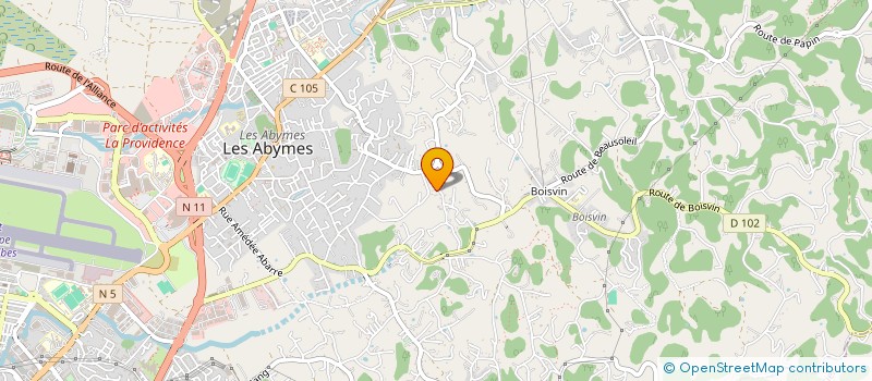 localisation de l'entreprise GDB INDUSTRIE  LES ABYMES