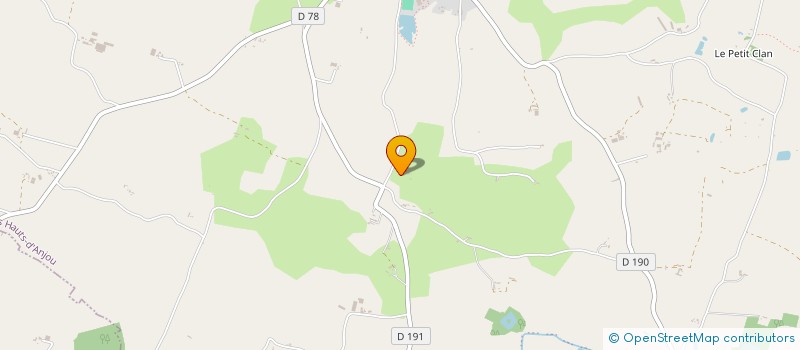 localisation de l'entreprise GDB'S PROD  LES HAUTS-D'ANJOU