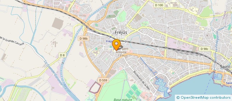 localisation de l'entreprise GDB TRADING à FREJUS