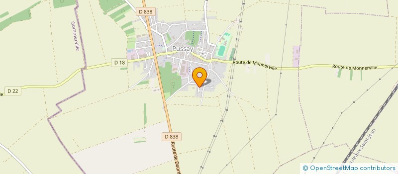 localisation de l'entreprise GDBE  PUSSAY