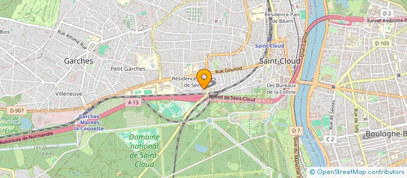 localisation de l'entreprise GDC à SAINT CLOUD