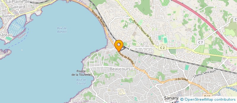 localisation de l'entreprise GDC HABITAT SYSTEMES à SANARY-SUR-MER