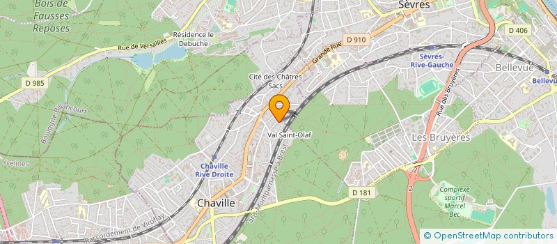 localisation de l'entreprise GDC HOLDING à CHAVILLE