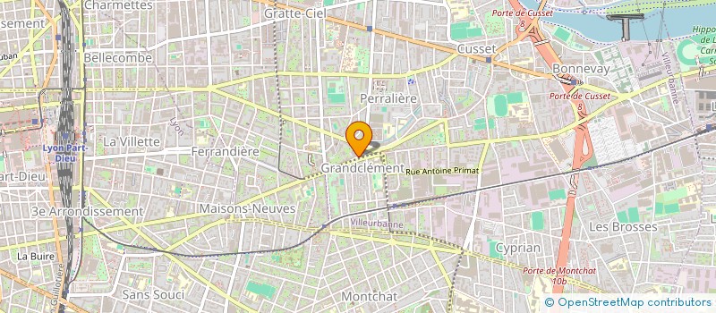 localisation de l'entreprise GDCLE  VILLEURBANNE