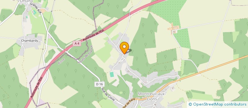 localisation de l'entreprise GDCM  MONTREUIL-AUX-LIONS