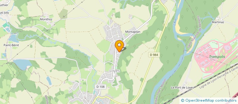 localisation de l'entreprise GDD CLIMATISATION  VILLIEU-LOYES-MOLLON