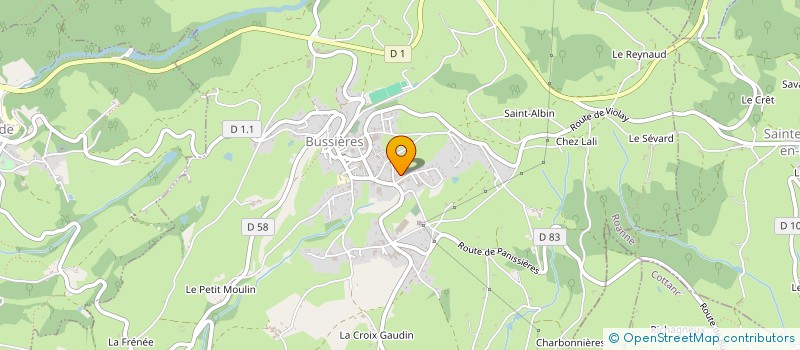 localisation de l'entreprise GDE  BUSSIERES