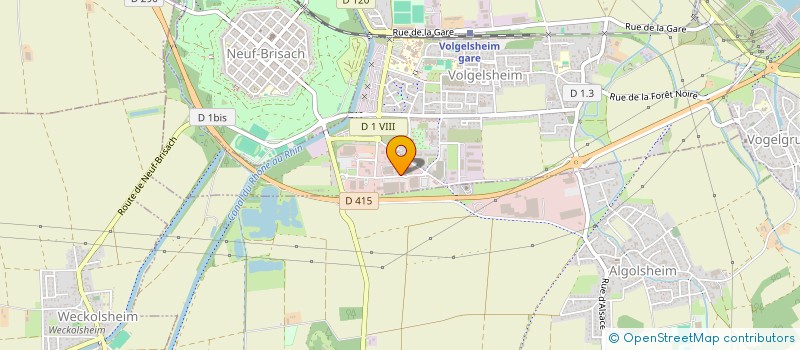 localisation de l'entreprise GDE COMMERCE  VOLGELSHEIM