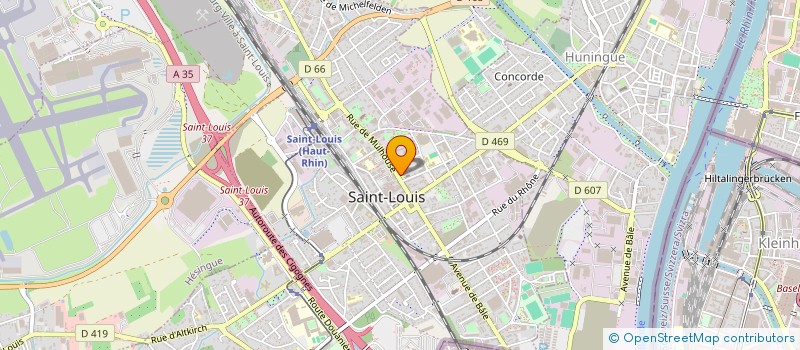 localisation de l'entreprise GDELL  SAINT-LOUIS