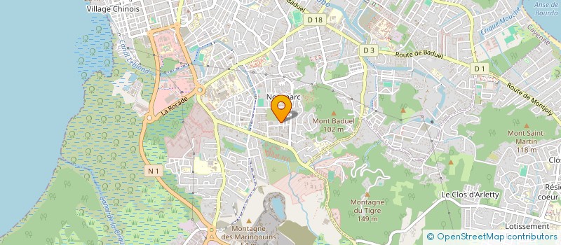 localisation de l'entreprise GDESF  CAYENNE