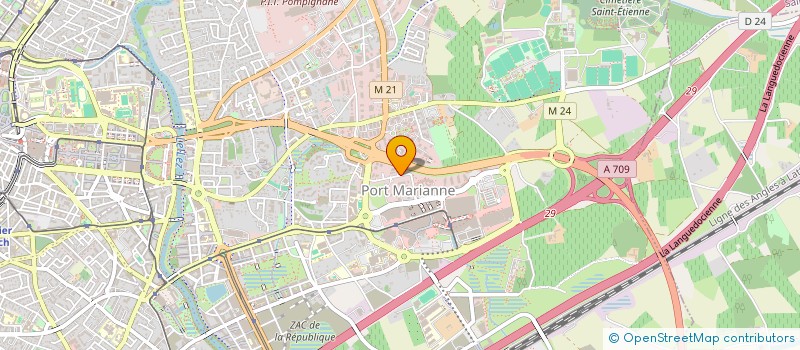 localisation de l'entreprise GDF SUEZ FUTURES ENERGIES 28 à MONTPELLIER