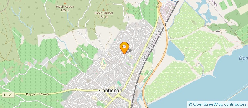 localisation de l'entreprise GDFX-CONSEIL à FRONTIGNAN