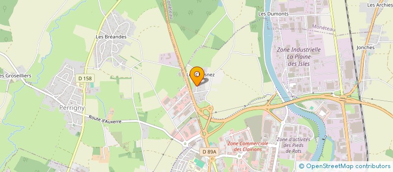 localisation de l'entreprise GDH à AUXERRE