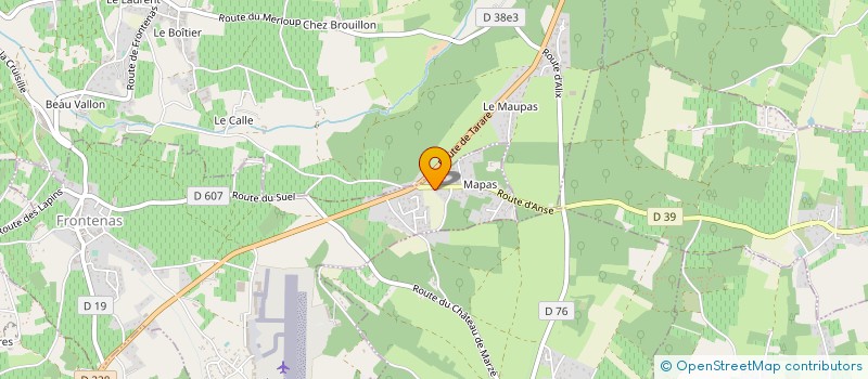 localisation de l'entreprise GDH  FRONTENAS