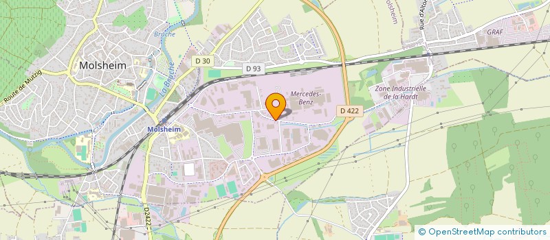 localisation de l'entreprise GDH AUTOMOBILES  MOLSHEIM