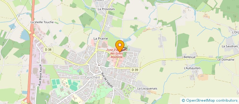 localisation de l'entreprise GDI  GUICHEN