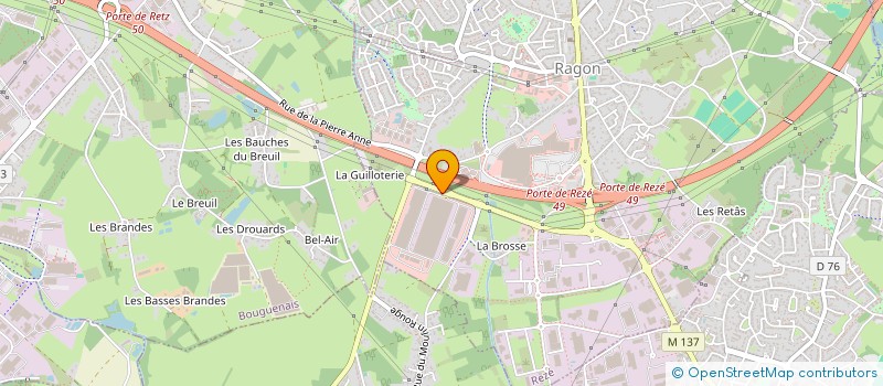 localisation de l'entreprise GDI ANGERS à REZE