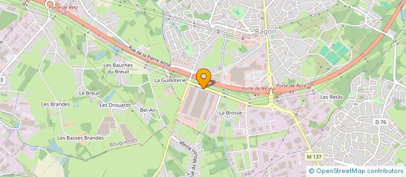 localisation de l'entreprise GDI NANTES à REZE