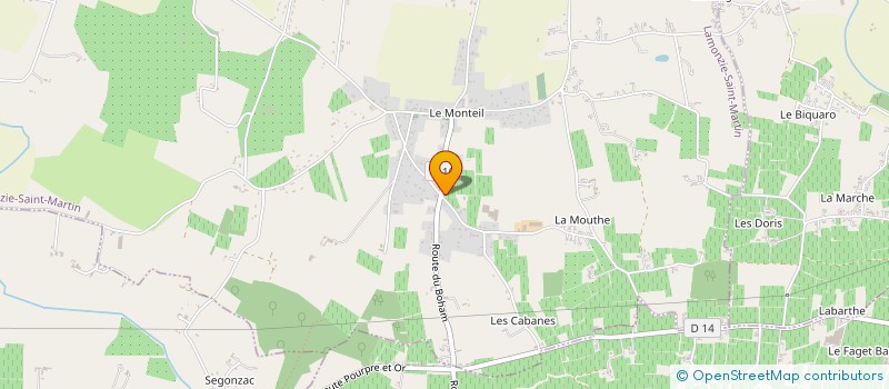 localisation de l'entreprise GDIMMO  LAMONZIE-ST-MARTIN