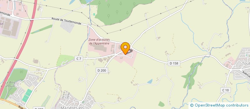 localisation de l'entreprise GDK DISTRIBUTION à MAZIERES-EN-MAUGES