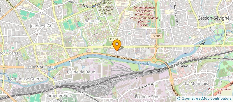 localisation de l'entreprise GDK FINANCES  CESSON-SEVIGNE