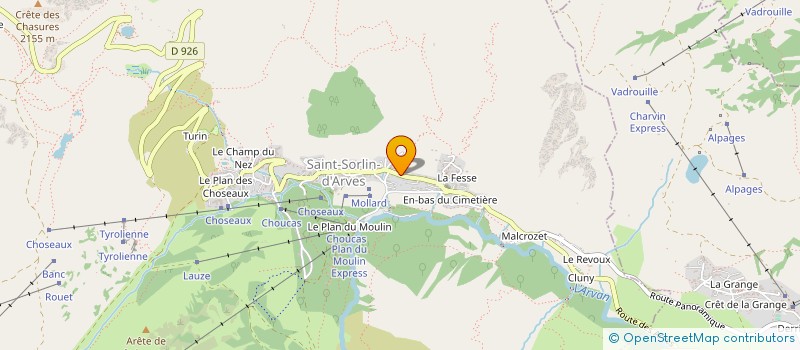 localisation de l'entreprise GDL  SAINT-SORLIN-D'ARVES