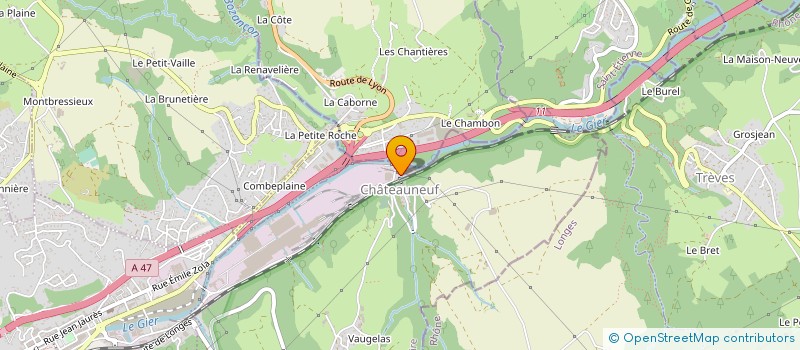 localisation de l'entreprise GDM à CHATEAUNEUF