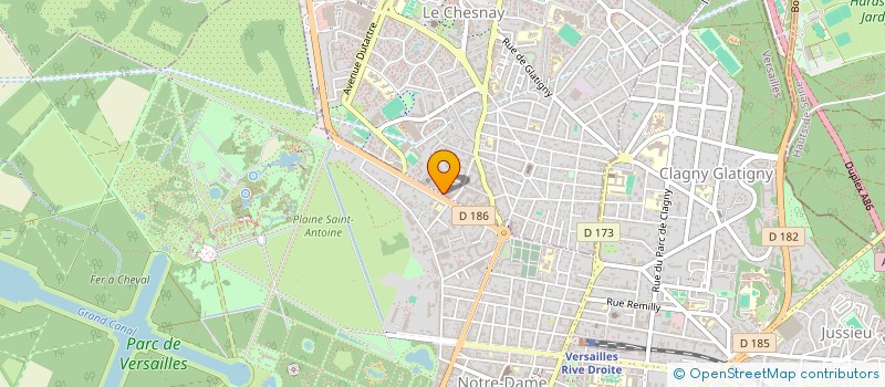localisation de l'entreprise GDM  & ASSOCIES à LE CHESNAY-ROCQUENCOURT