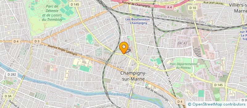 localisation de l'entreprise GDM AUTO à CHAMPIGNY-SUR-MARNE