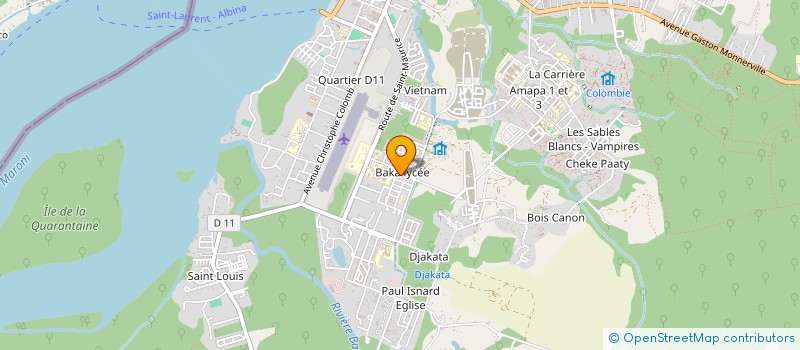 localisation de l'entreprise GDM BATIMENT à SAINT-LAURENT-DU-MARONI
