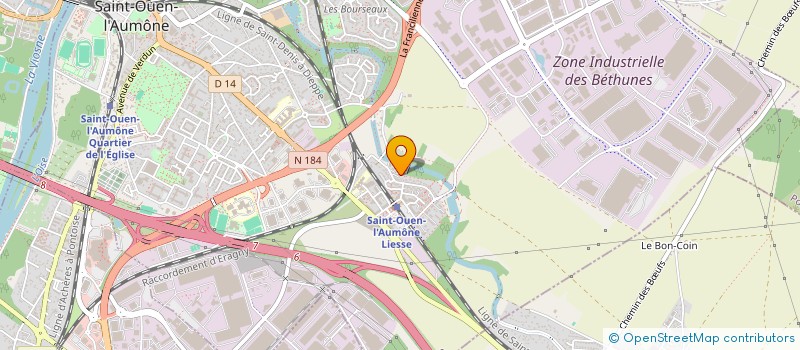 localisation de l'entreprise GDM BATIMENT à SAINT-OUEN-L'AUMONE