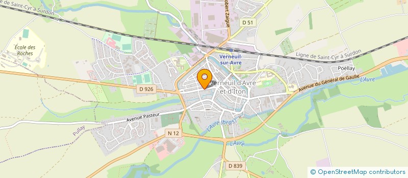 localisation de l'entreprise GDM BRASSEUR à VERNEUIL D'AVRE ET D'ITON