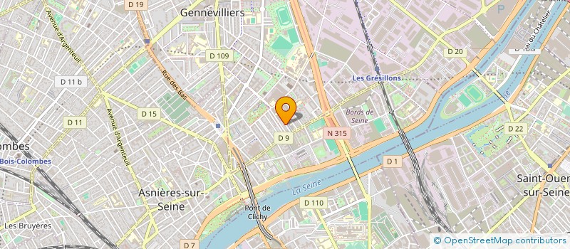 localisation de l'entreprise GDM ENTREPRISE à GENNEVILLIERS