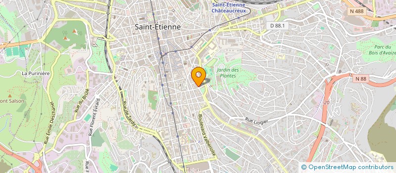 localisation de l'entreprise GDM ETANCHEITE à SAINT-ETIENNE