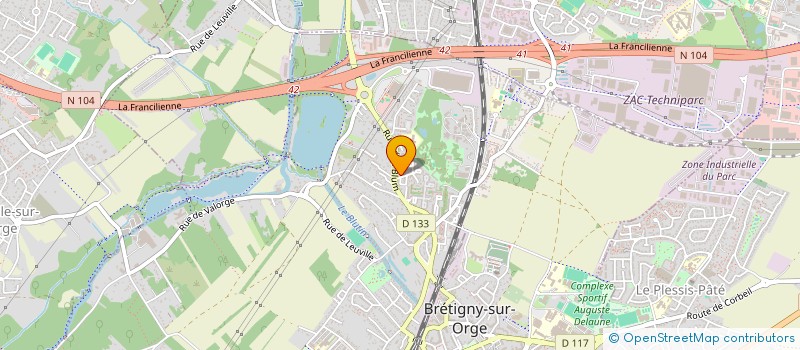 localisation de l'entreprise GDM FORMATIONS à BRETIGNY-SUR-ORGE
