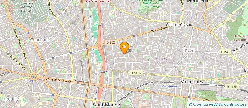 localisation de l'entreprise GDM FRUITS ET LEGUMES à MONTREUIL