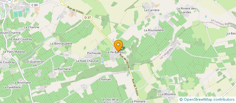 localisation de l'entreprise GDM HOLDING  LE LOROUX-BOTTEREAU