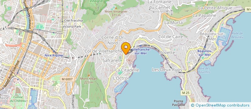 localisation de l'entreprise GDM INDUSTRY  VILLEFRANCHE-SUR-MER