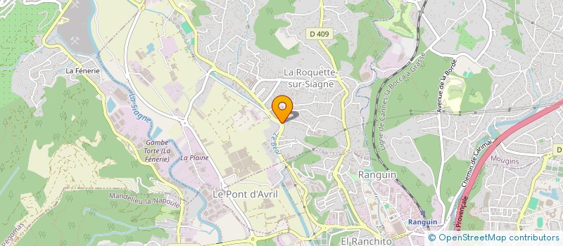 localisation de l'entreprise GDM LA NONNA à LA ROQUETTE-SUR-SIAGNE