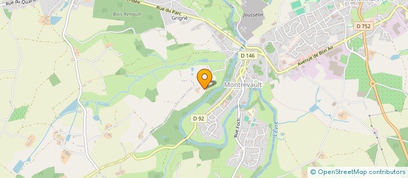 localisation de l'entreprise GDM MACONNERIE à MONTREVAULT-SUR-EVRE