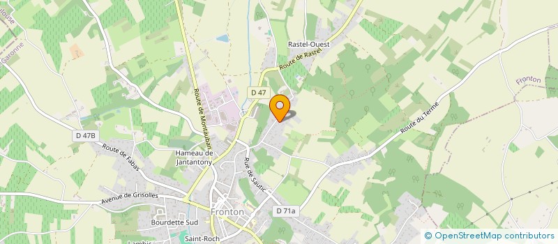 localisation de l'entreprise GDML ASSOCIEES  FRONTON