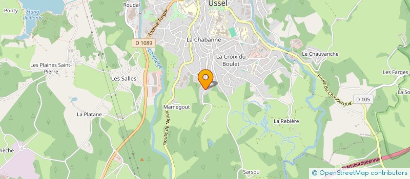 localisation de l'entreprise GDN DEMAIN à USSEL