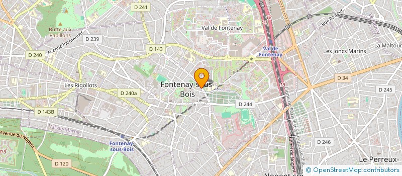 localisation de l'entreprise GDO à FONTENAY-SOUS-BOIS