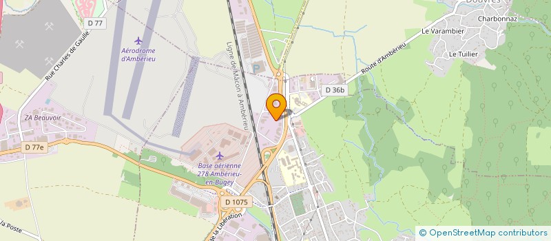 localisation de l'entreprise GDO AMBERIEU  AMBERIEU-EN-BUGEY